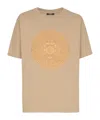 Balmain Embroidered Medallion T-shirt In Neutral