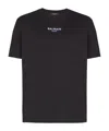 Balmain Embroidered Logo T-shirt In Black