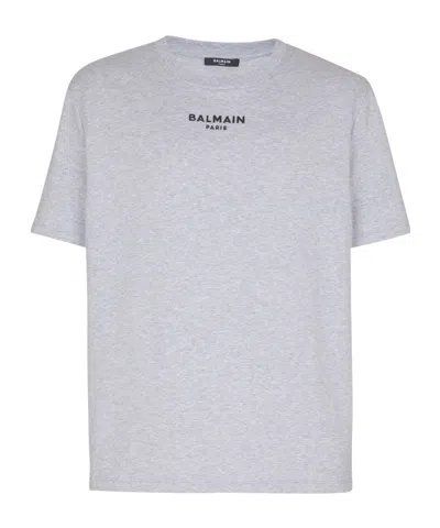 BALMAIN EMBROIDERED BALMAIN PARIS T-SHIRT