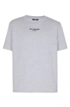 Balmain Embroidered Paris T-shirt In Gray