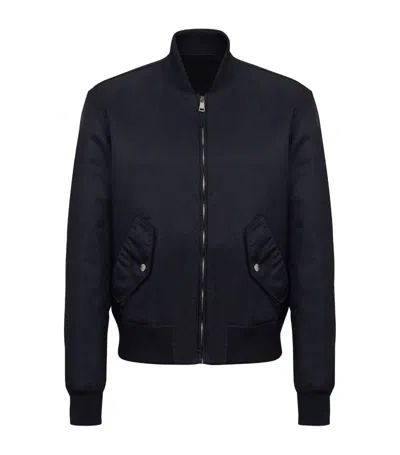 Balmain Logo-embroidered Bomber Jacket In Animal Print