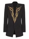 Balmain Embroidered-collar Blazer