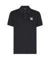 Balmain Embroidered Cotton Polo In Black