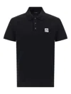 Balmain Embroidered Cotton Polo In Black