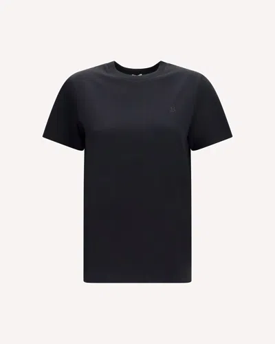 Balmain Embroidered Jersey T-shirt In Black