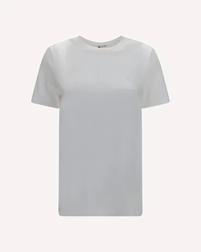 Balmain Embroidered Jersey T-shirt In White
