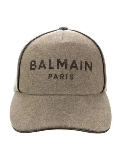 Pre-owned Balmain Embroidered Logo Baseball Cap In Neutral
