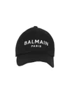Balmain Logo-embroidered Baseball Cap In Black