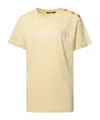 Balmain T-shirt Bottoni In Nude