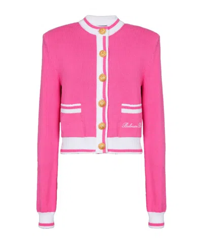 BALMAIN BALMAIN SIGNATURE KNIT CARDIGAN