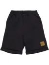 Balmain Embroidered Logo Shorts In Black