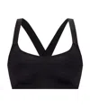 Balmain Embroidered Logo Sports Bra In Black