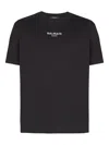 Balmain Embroidered Logo T-shirt In Black