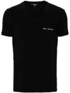 Balmain Embroidered Logo T-shirt In Black