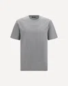 Balmain Embroidered Logo-patch T-shirt In Gray