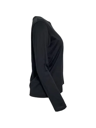 Pre-owned Balmain Embroidered Long-sleeve T-shirt In Black