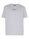 Balmain Embroidered Paris T-shirt In Gray