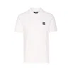 Balmain Polo Shirt Short Sleeves Ribbed Cuffs Collar In White