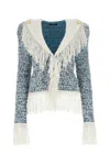 Balmain Fringed Tweed Blazer