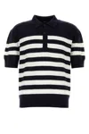 BALMAIN EMBROIDERED WOOL POLO SHIRT