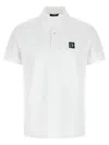 Balmain Polo Shirt Short Sleeves Ribbed Cuffs Collar In White