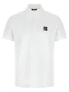 Balmain Polo Shirt Short Sleeves Ribbed Cuffs Collar In White