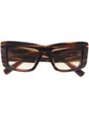 Balmain Envie Square-frame Sunglasses In Braun