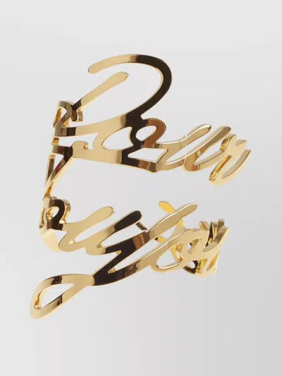 BALMAIN ETERNAL LOVE SCRIPT BRACELET-BRASS