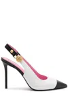 BALMAIN BALMAIN EVA 95 LEATHER SLINGBACK PUMPS