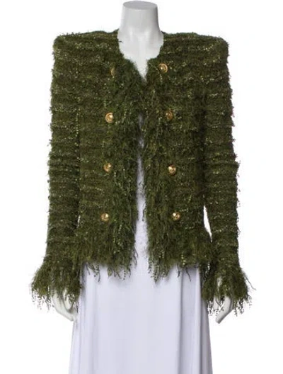 Pre-owned Balmain Evening Jacket W/ Tags In Green