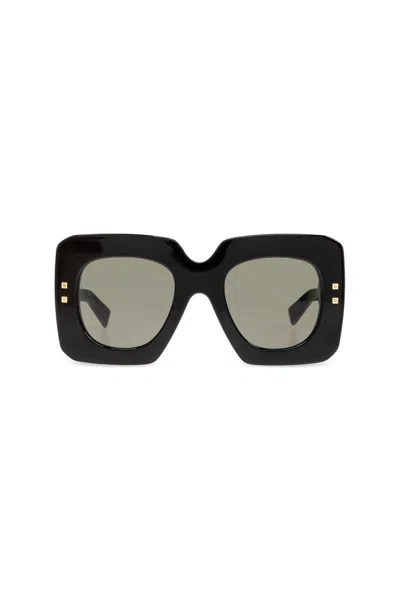 Balmain Eyewear B Bold Square Frame Sunglasses In Black