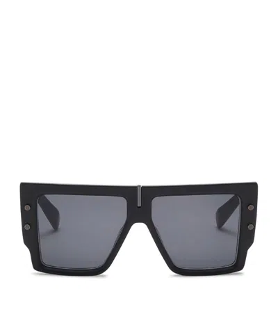 Balmain B-grand Oversize-frame Sunglasses In Black