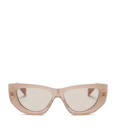 Balmain B-muse Butterfly-frame Sunglasses In 中性色
