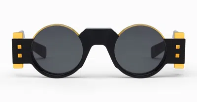 Balmain Eyewear Olivier Ii Round Frame Sunglasses In Black