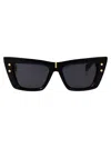 Balmain Sunglasses In Blk - Gld