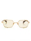 Balmain Brigade Iii Sunglasses In Gold
