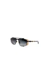 Balmain Eyewear Brigade V Aviator Frame Sunglasses In Gray