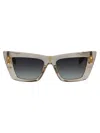 Balmain B-eye Gradient Acetate Cat-eye Sunglasses In Gry - Gld