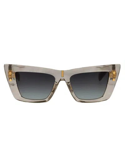 Balmain Eyewear In Gry - Gld