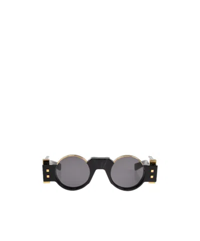 Balmain Eyewear Olivier Ii Round Frame Sunglasses In Gray