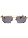Balmain Pilot-frame Sunglasses In ゴールドトーン