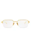 Balmain Rectangle-frame Glasses In 金色