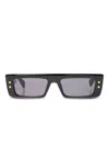 Balmain Eyewear B Army Iii Rectangle Frame Sunglasses In Schwarz