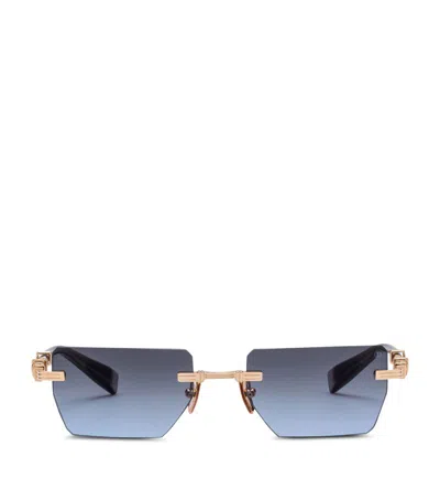 Balmain Eyewear Pierre Rimless Sunglasses In Gold