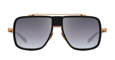 Balmain O.r. - Rose Gold / Matte Black Sunglasses In Rose Gold/black