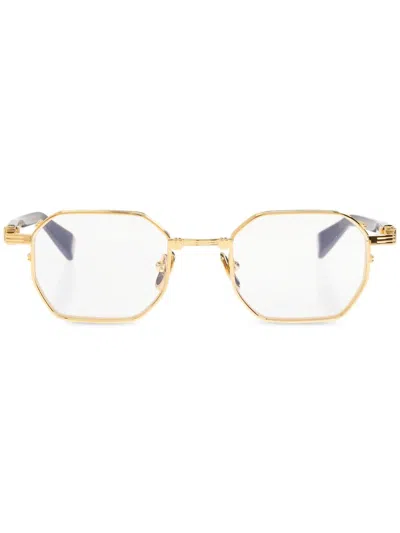 Balmain Eyewear Saint Jean Ii Glasses In Gold