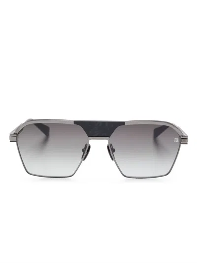 Balmain Sergeant Sunglasses In Gold