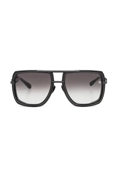 Balmain Eyewear Soldier Square Frame Sunglasses In Black