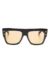 Balmain Square-frame Sunglasses In Black