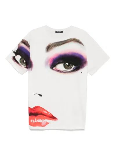 Balmain Face-print T-shirt